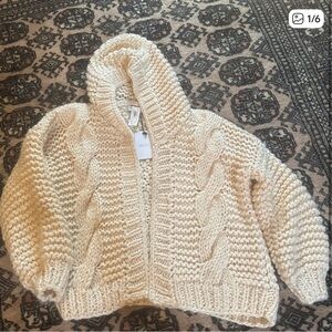 NWT Greylin Chunky Knit Cream Cardigan